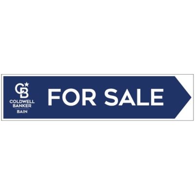 CB11 - OFFICE DIRECTIONAL ARROW   6" X 24" - CORRUGATED PLASTIC Printed On Both Sides