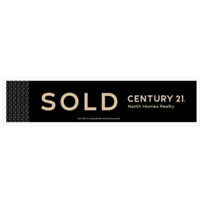 CN07 - OFFICE SOLD SIGN   6"X24" - POLYSTYRENE PLASTIC Printed On One Side
