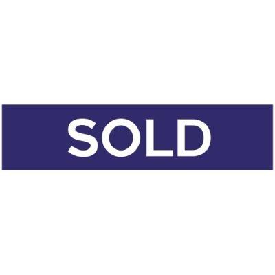 DA65 - GENERIC SOLD SIGN 6"X24" - POLYSTYRENE PLASTIC Printed On One Side