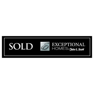 JL163 - EXCEPTIONAL HOMES SOLD Sign 6"X24" - Polystyrene Plastic Printed On One Side