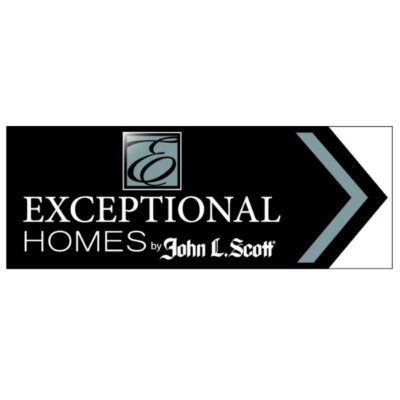 JL170 - EXCEPTIONAL HOMES Directional Arrow 9"X24" - Corrugated Plastic Printed On Both Sides