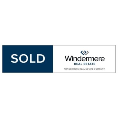 WN09 - SOLD BY WINDERMERE 6"X24" - Polystyrene Plastic Printed On One Side