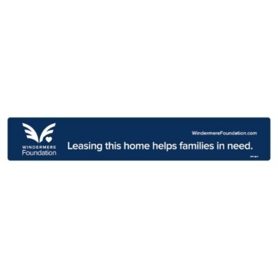 WN115 - W. FOUNDATION Rider (LEASING THIS HOME) 4"X24" - Plywood Printed On Both Sides