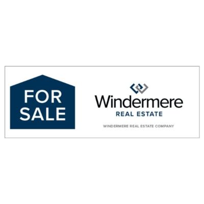 WN75 - GENERIC Directional Arrow - STRAIGHT 9"X24" - Corrugated Plastic Printed On One Side
